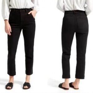 Everlane Black Jeans The Slim Leg Crop Ankle Size 00